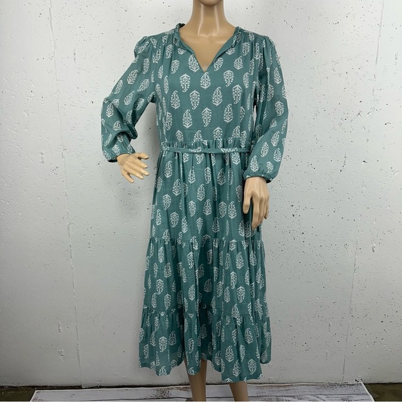 Lucky Brand Women’s size Small Mint Green Peasant Dress NEW - Picture 1 of 14